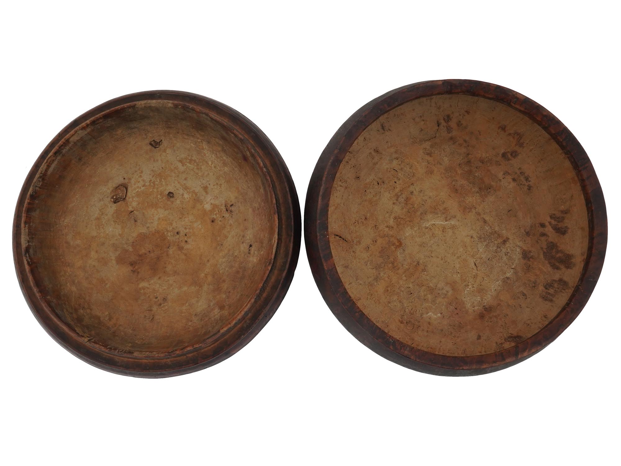 ANTIQUE NEPALESE LACQUERED WOOD SPICE CONTAINERS PIC-6